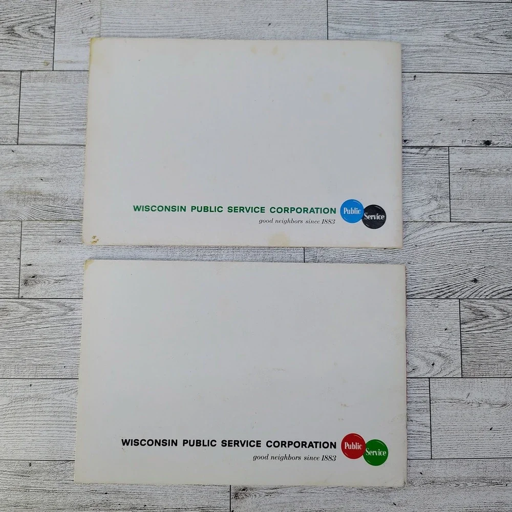 Christmas Cookbook Wisconsin Public Service Lot of 2 Holiday Baking Recipe 1960s